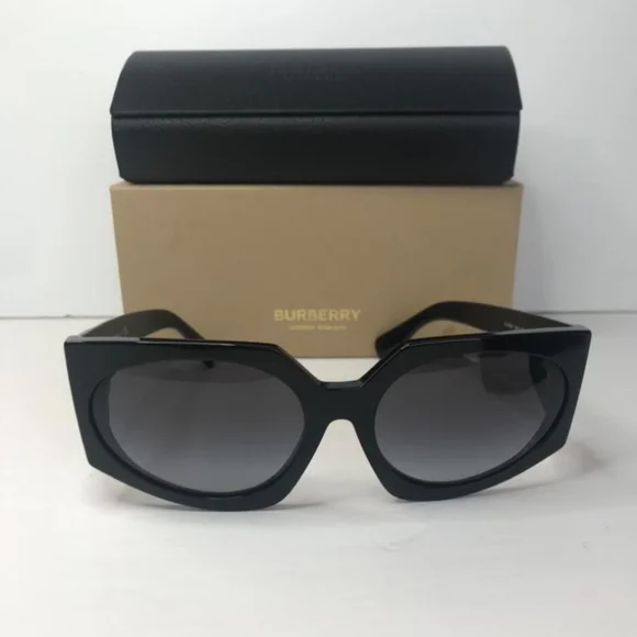 New Authentic Burberry BE4306 3001 Black Sunglasses NEW AUTHENTIC BURBERRY BE4306 3001 BLACK SUNGLASSES | eBay main image 2